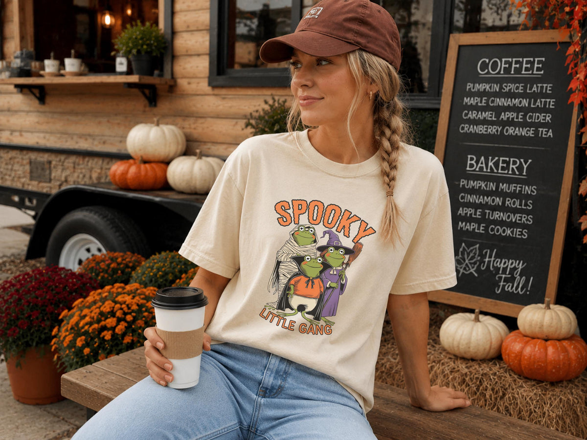 Spooky Frog Sweatshirt, Halloween Frog Family Crewneck, Spooky Little Gang Mummy Witch Vampire Frog Sweater, Cute Fall Gift Idea 2026