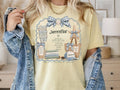 Personalized Coastal Girl Sweatshirt, Beachy Name Crewneck, Seashell Bow and Starfish Design, Salty Hair Kind Heart Gift for Her, Summer