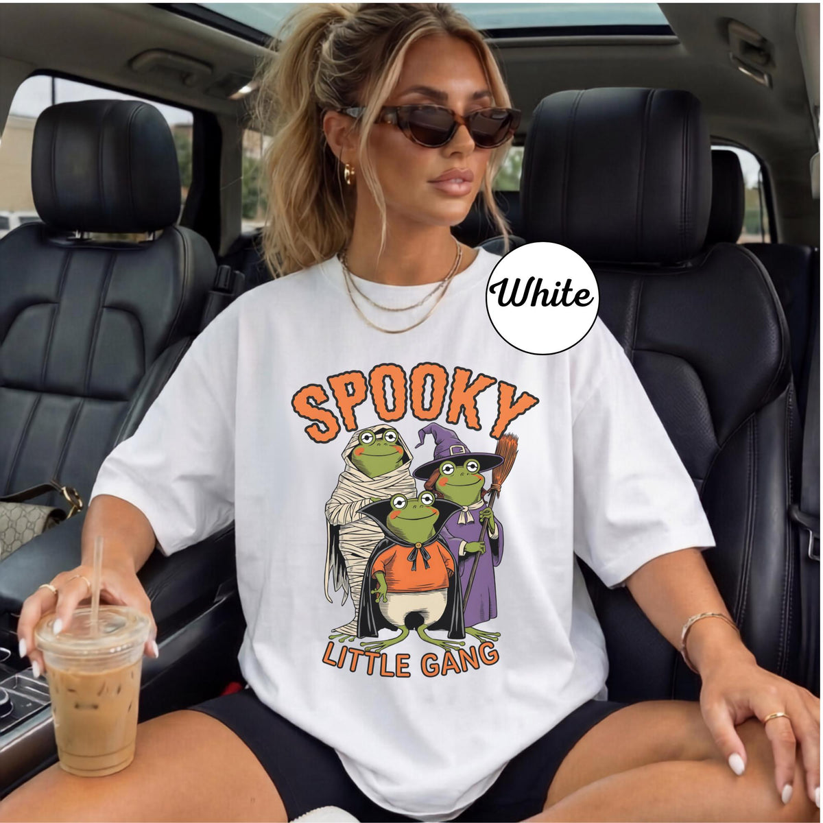 Spooky Frog Sweatshirt, Halloween Frog Family Crewneck, Spooky Little Gang Mummy Witch Vampire Frog Sweater, Cute Fall Gift Idea 2026