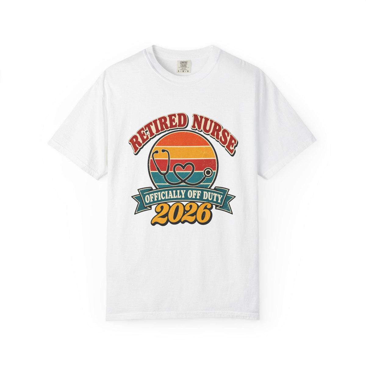 Retired Nurse 2026 Shirt, Retro Nurse Retirement Gift, Officially Off Duty Tee, Comfort Colors Nurse Shirt, RN Retirement Party Gift