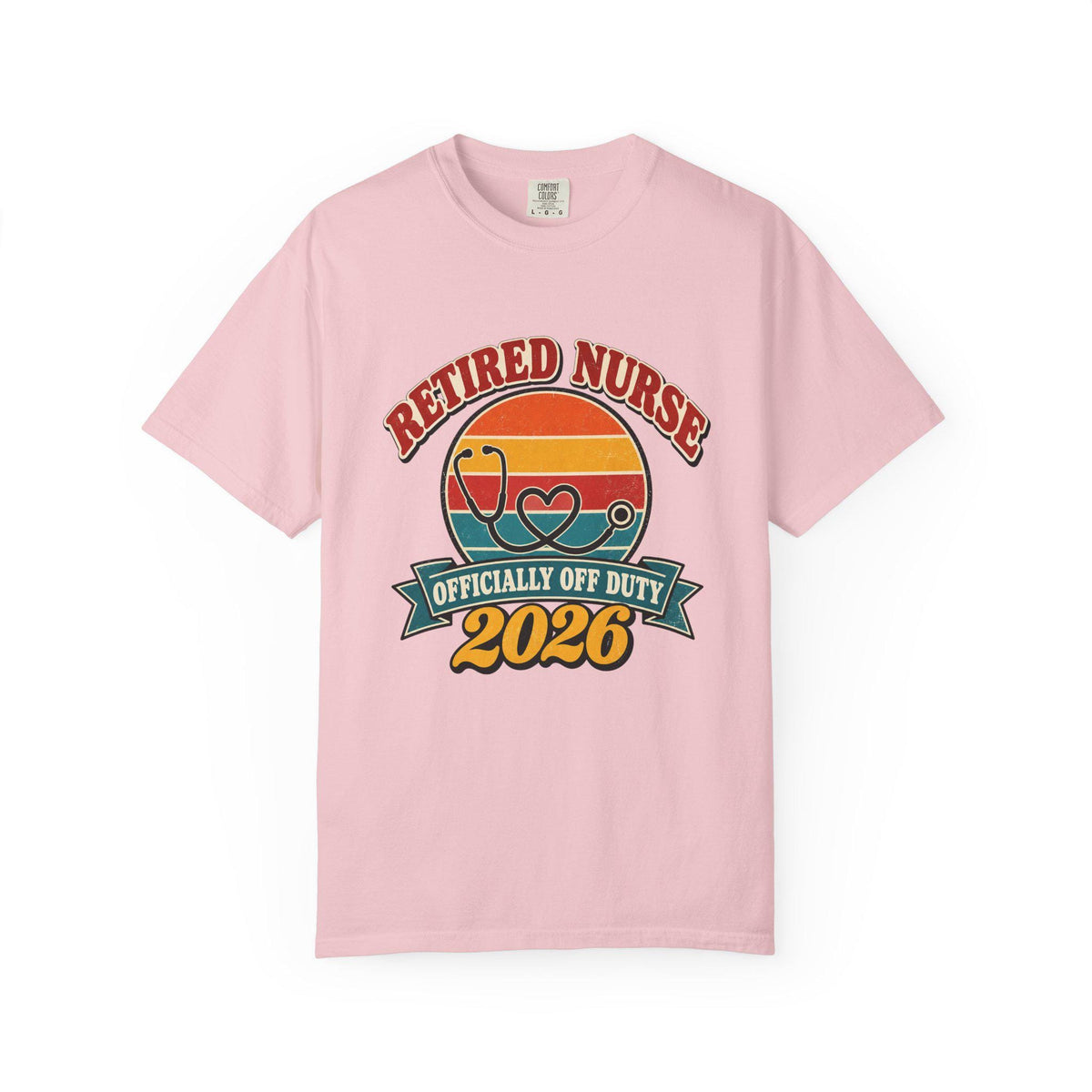 Retired Nurse 2026 Shirt, Retro Nurse Retirement Gift, Officially Off Duty Tee, Comfort Colors Nurse Shirt, RN Retirement Party Gift
