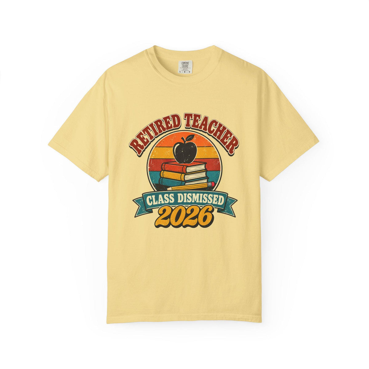 Retired Teacher 2026 Shirt, Retro Teacher Retirement Gift, Class Dismissed Tee, Comfort Colors Teacher Shirt, Retirement Party Gift