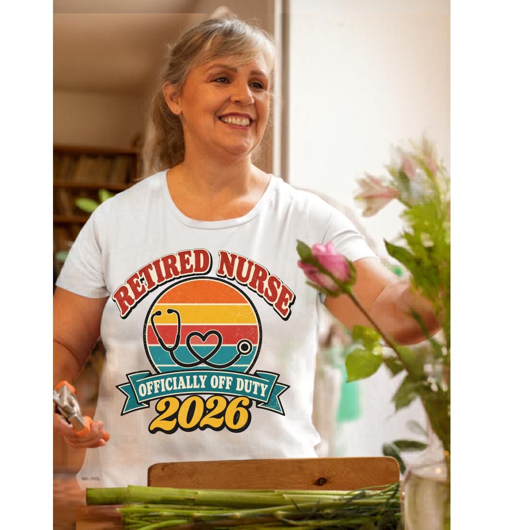 Retired Nurse 2026 Shirt, Mug or Tote, Retro Nurse Retirement Gift, Officially Off Duty Tee, RN Retirement Party Gift for Her