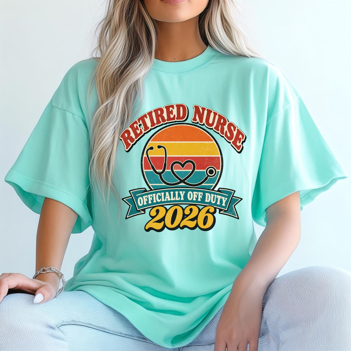 Retired Nurse 2026 Shirt, Mug or Tote, Retro Nurse Retirement Gift, Officially Off Duty Tee, RN Retirement Party Gift for Her