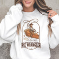 Thanksgiving Rodeo Pie Wrangler Sweatshirt, Western Cowgirl Thanksgiving Crewneck, Fall Rodeo Sweatshirt, Country Holiday Pullover