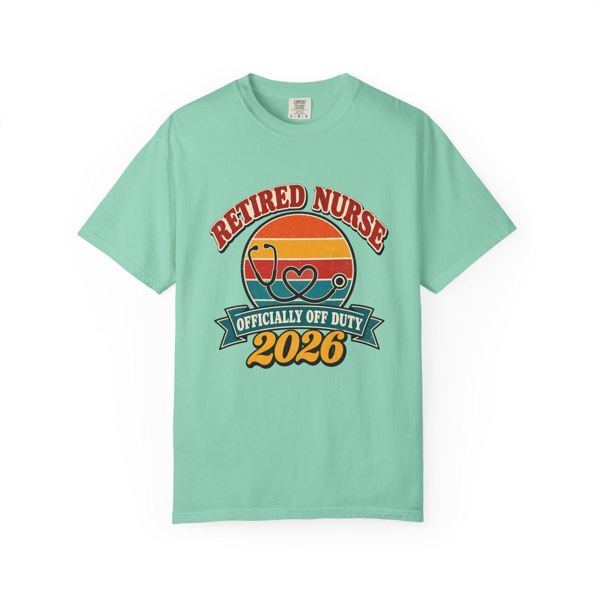 Retired Nurse 2026 Shirt, Retro Nurse Retirement Gift, Officially Off Duty Tee, Comfort Colors Nurse Shirt, RN Retirement Party Gift