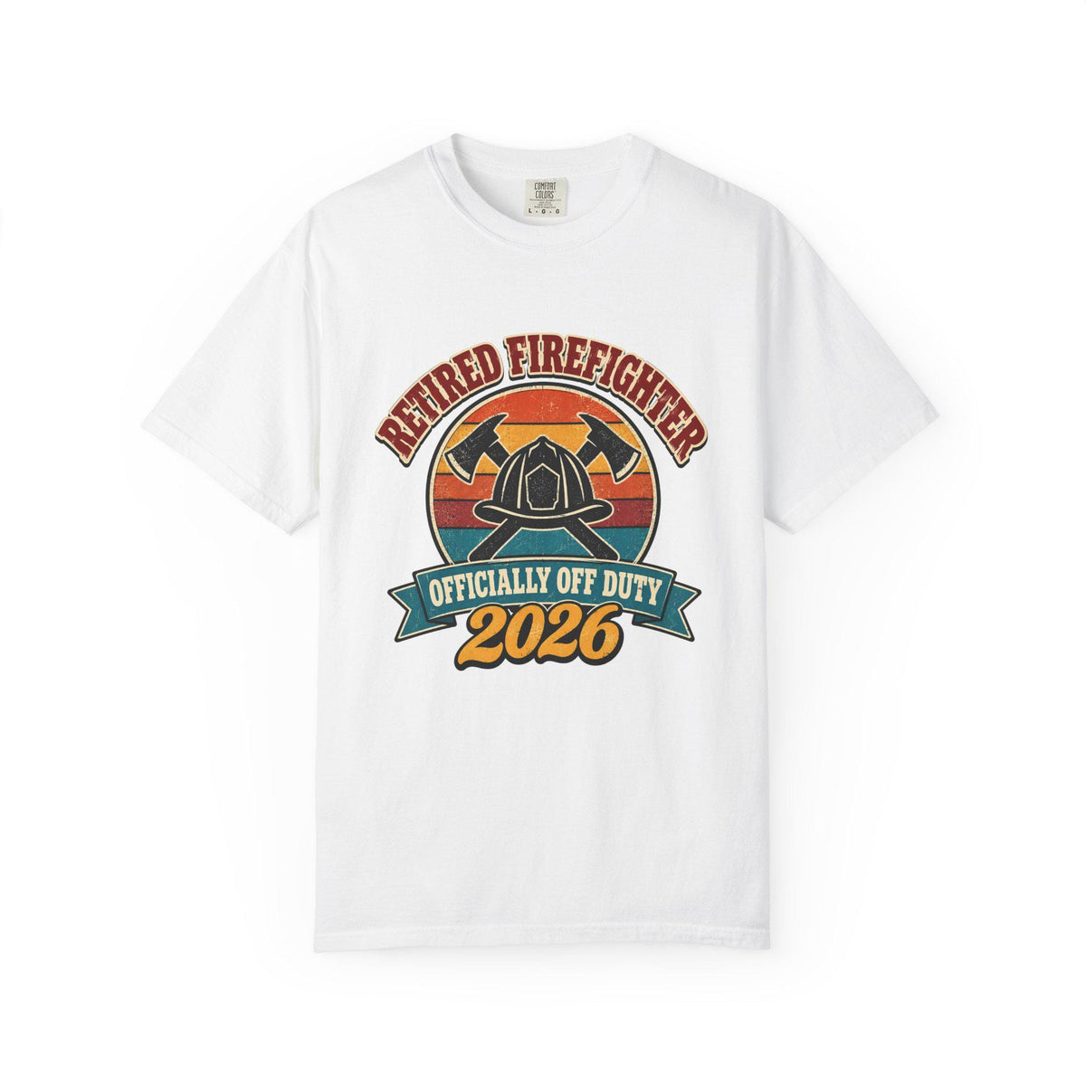 Retired Firefighter 2026 Shirt, Retro Firefighter Retirement Gift, Officially Off Duty Tee, Comfort Colors Fireman Shirt, Fire Dept Gift