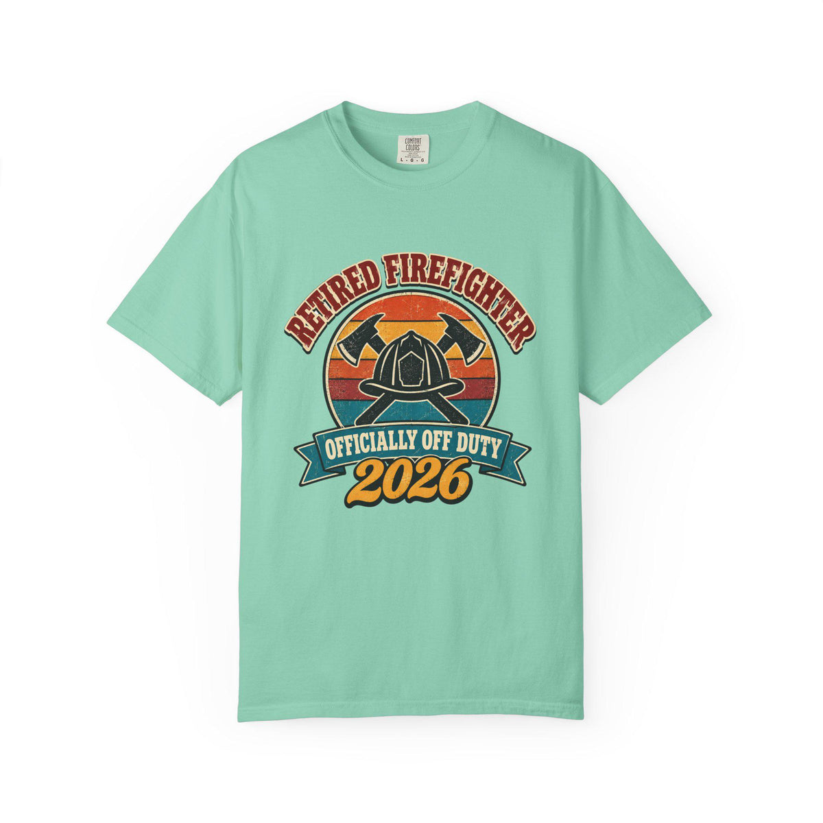 Retired Firefighter 2026 Shirt, Retro Firefighter Retirement Gift, Officially Off Duty Tee, Comfort Colors Fireman Shirt, Fire Dept Gift
