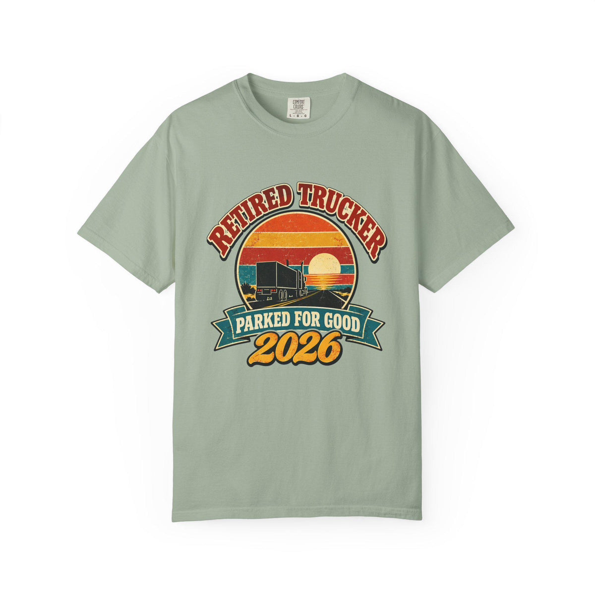 Retired Trucker 2026 Shirt, Retro Truck Driver Retirement Gift, Parked For Good Tee, Comfort Colors Trucker Shirt, CDL Driver Gift