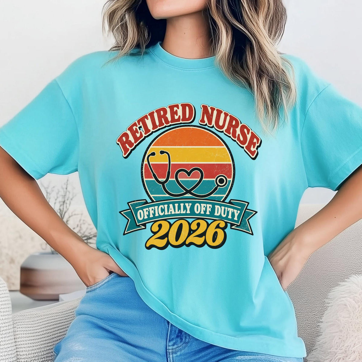 Retired Nurse 2026 Shirt, Mug or Tote, Retro Nurse Retirement Gift, Officially Off Duty Tee, RN Retirement Party Gift for Her