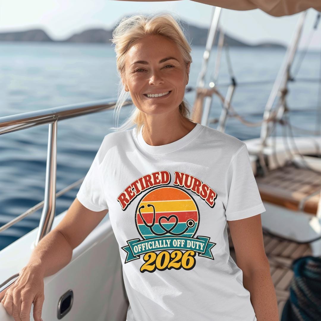 Retired Nurse 2026 Shirt, Mug or Tote, Retro Nurse Retirement Gift, Officially Off Duty Tee, RN Retirement Party Gift for Her