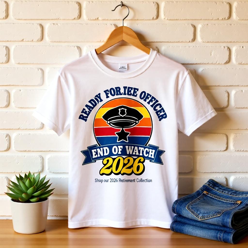 Retired Police Officer 2026 Shirt, Mug or Tote, Retro Police Retirement Gift, End of Watch, Law Enforcement Gift