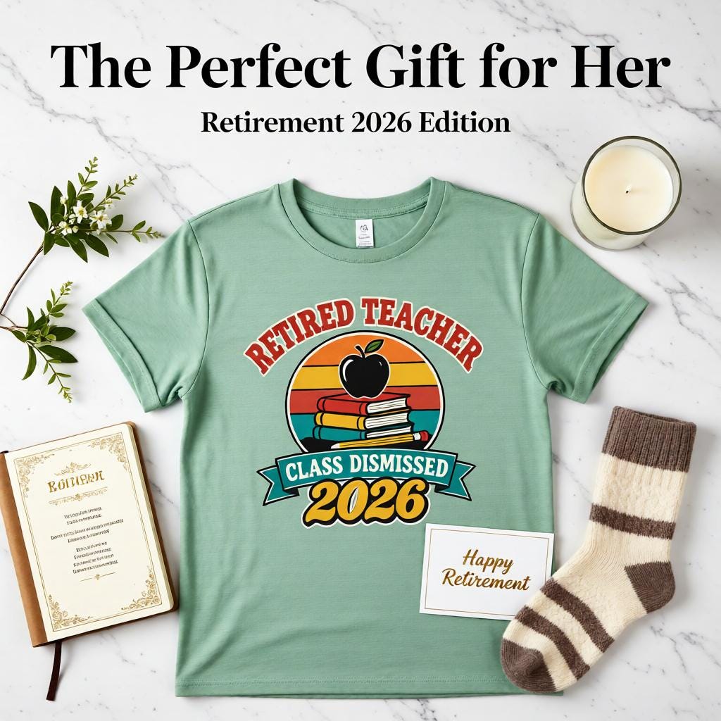 Retired Teacher 2026 Shirt, Mug or Tote, Retro Teacher Retirement Gift, Class Dismissed Tee, Gift for Retiring Teacher