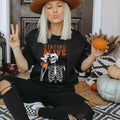 Staying Alive Shirt, Trendy Coffee Shirt, Funny Skeleton T-Shirt, Coffee Lovers Gift Skull Vintage Halloween Tshirt Women Comfort Colors Tee