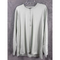 Adidas Long-Sleeve AEROREADY Quarter-Zip Performance Shirt Light Green Size XL Lightweight & Breathable Material