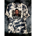 Somebody Save Me Unisex Music Tye Dyed Bleached T-Shirt Size Adult Extra Large