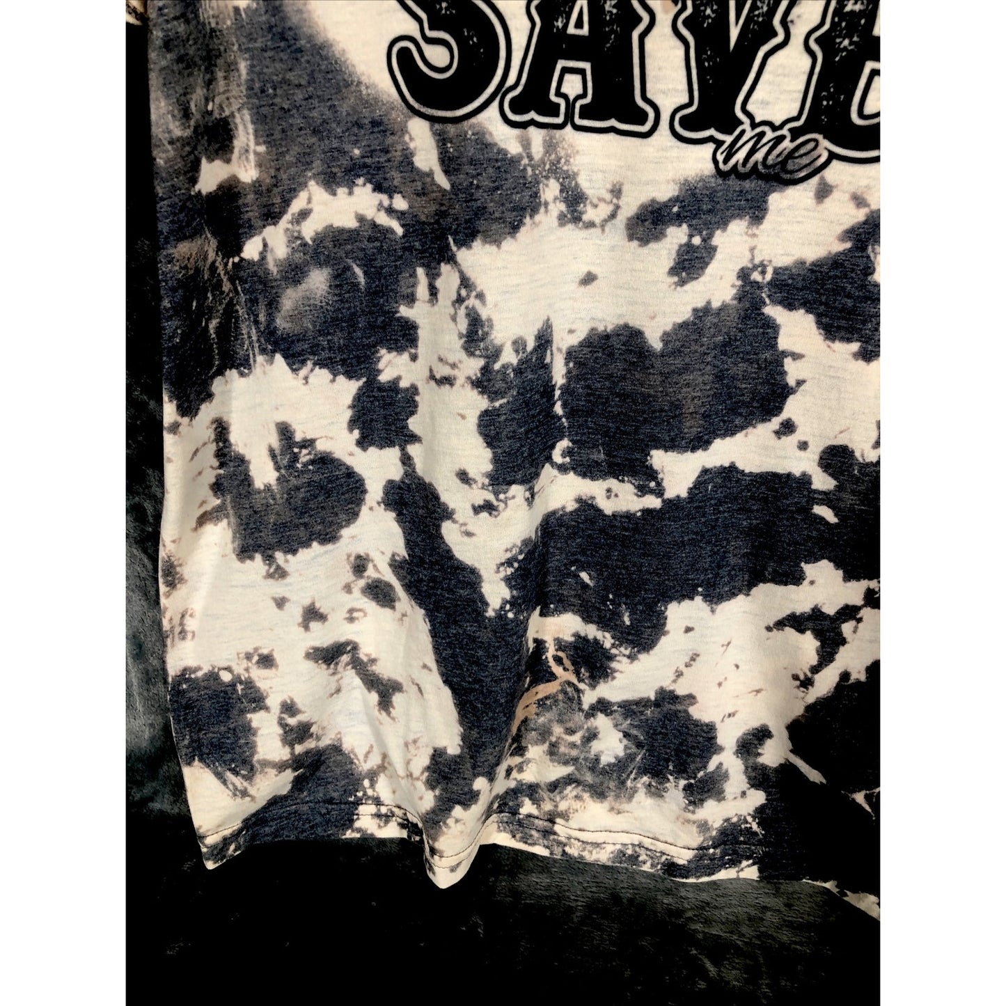 Somebody Save Me Unisex Music Tye Dyed Bleached T-Shirt Size Adult Extra Large