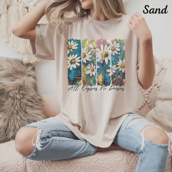 Daisy Flower Boho Tee Shirt Comfort Colors Botanical Tee Boho Tee Wildflower Shirt Plant Shirt Retro Floral T-Shirt Gardener Trendy Gifts