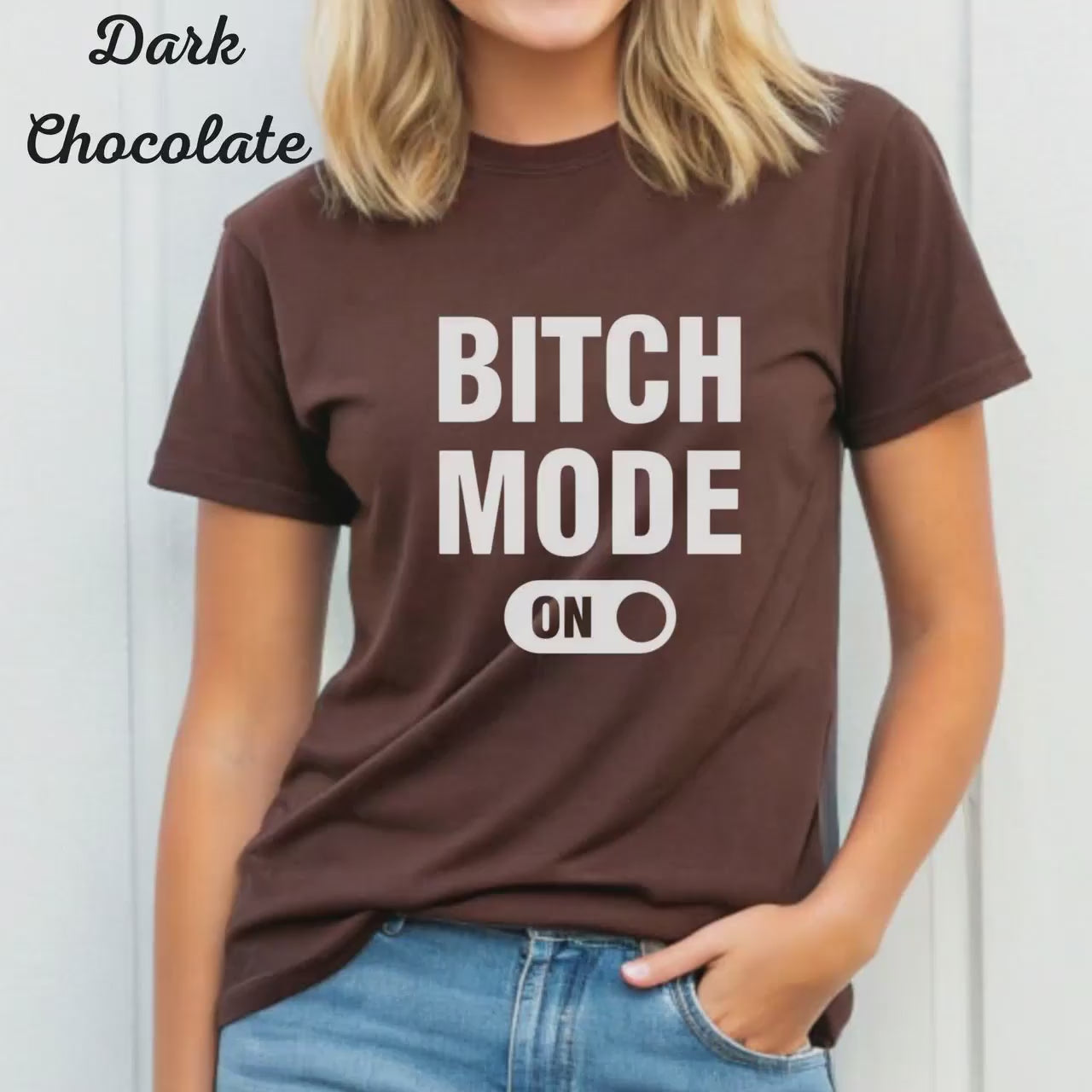 Playfully Sarcastic Shirt - 'Bitch Mode On' Unisex Cotton Tee