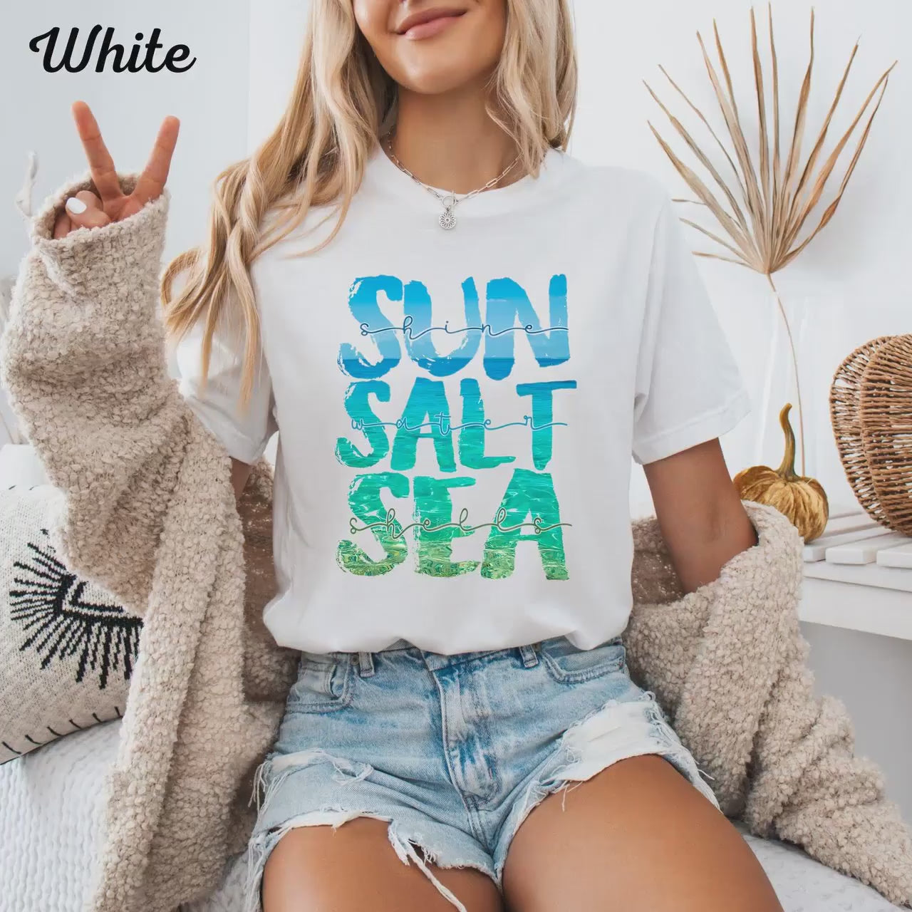 Sun Sand Salt Beach Shirt, Retro Comfort Colors T-Shirt, Trendy Beach Shirts for Women, Summer Vacation Shirts, Womens Oversized Beach Shirt