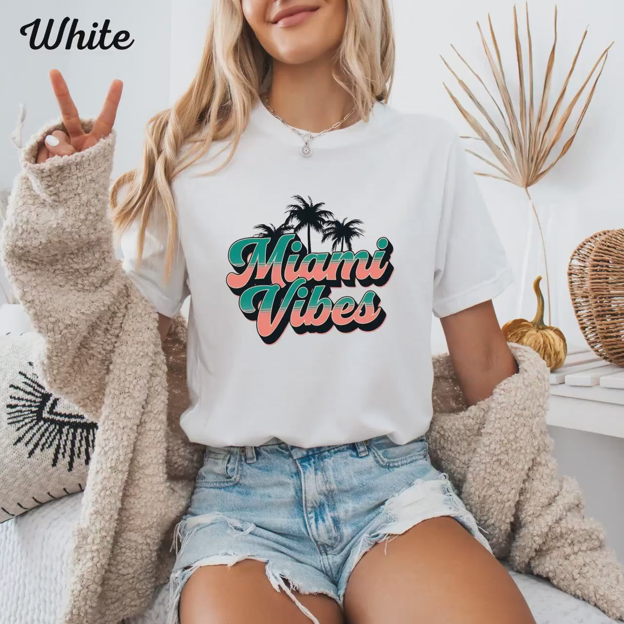 Miami Vibes Unisex T-Shirt: Stylish Beach Party Outfit for Tropical Getaways & Summer Festivals