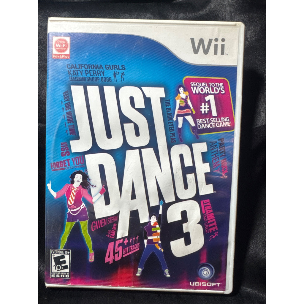 Just Dance 3 Nintendo Wii Game Disc & Case Ubisoft 2011 With 45+ Tracks