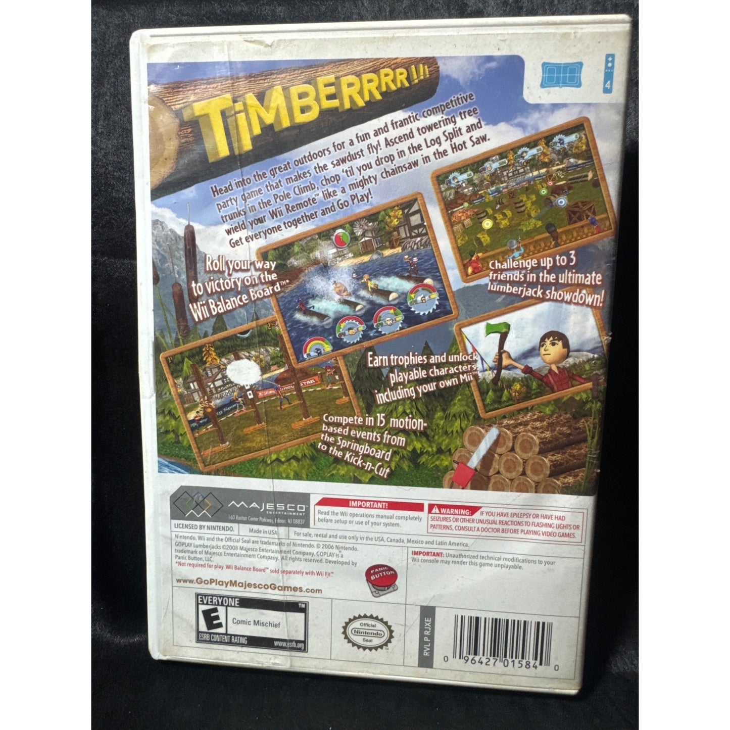 Go Play Lumberjacks Nintendo Wii Game Complete With Manual