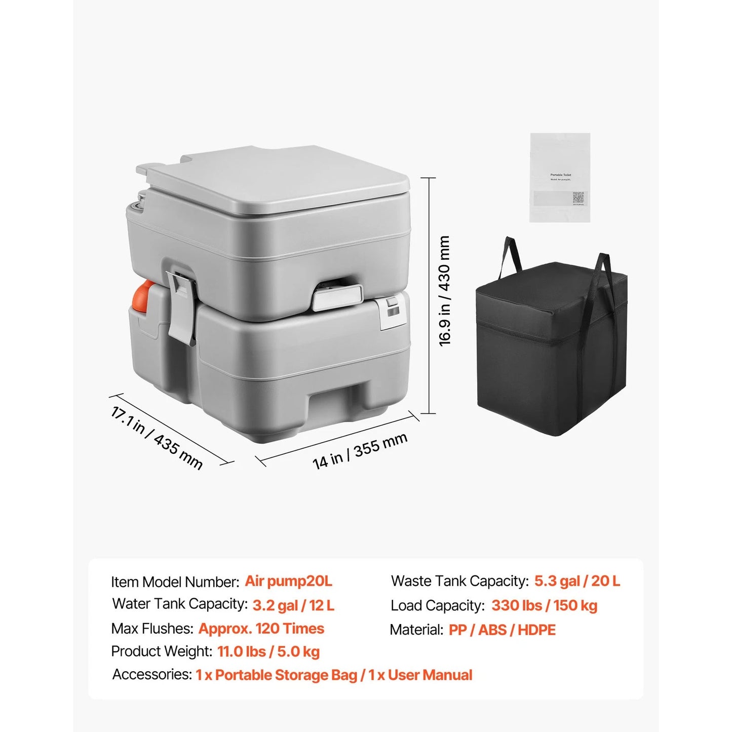 Uimoso Portable Outdoor Toilet with 5.3 Gallon Flush for Camping and Hiking | eBay eBay Homepage More information - about the condition of this item Diners Club