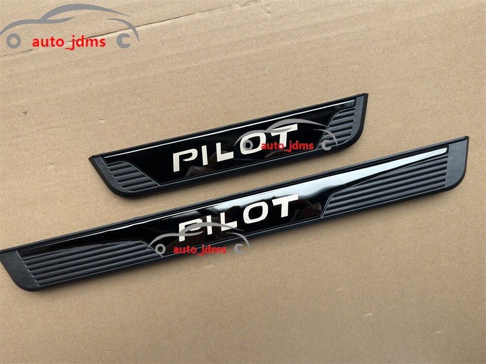 For Honda Pilot Car Accessories Door Sill Strip Protector Scuff Plate Guard X4