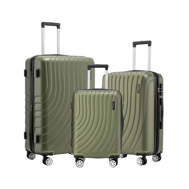Luggage Set 3 Piece Expandable Suitcase TSA Lock Double Spinner Wheels HardSide