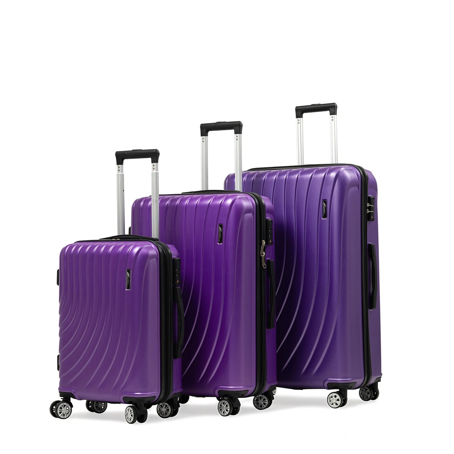 Luggage Set 3 Piece Expandable Suitcase TSA Lock Double Spinner Wheels HardSide