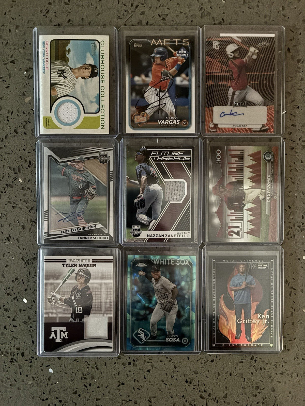 Massive Sports Card Collection Lot!! 3000 Cards! Autos Jersey Graded!!
