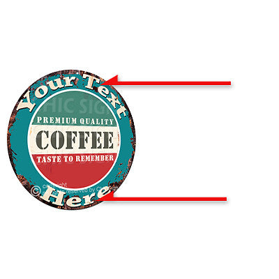 CP0193 ANY NAME'S Custom Coffee Personalized Aluminum Metal Sign Decor Gift idea