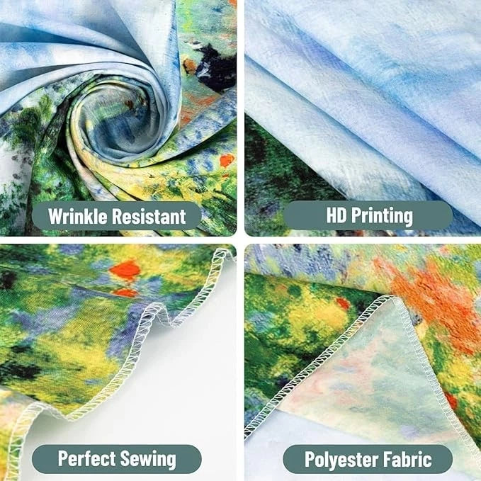 Monet Garden Art Poster Tapestry for 60"L x 51"W,