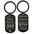 Durable Dog Tag Keychain Any Man Can Be a Father Special Bonus Dad Keepsake Idea