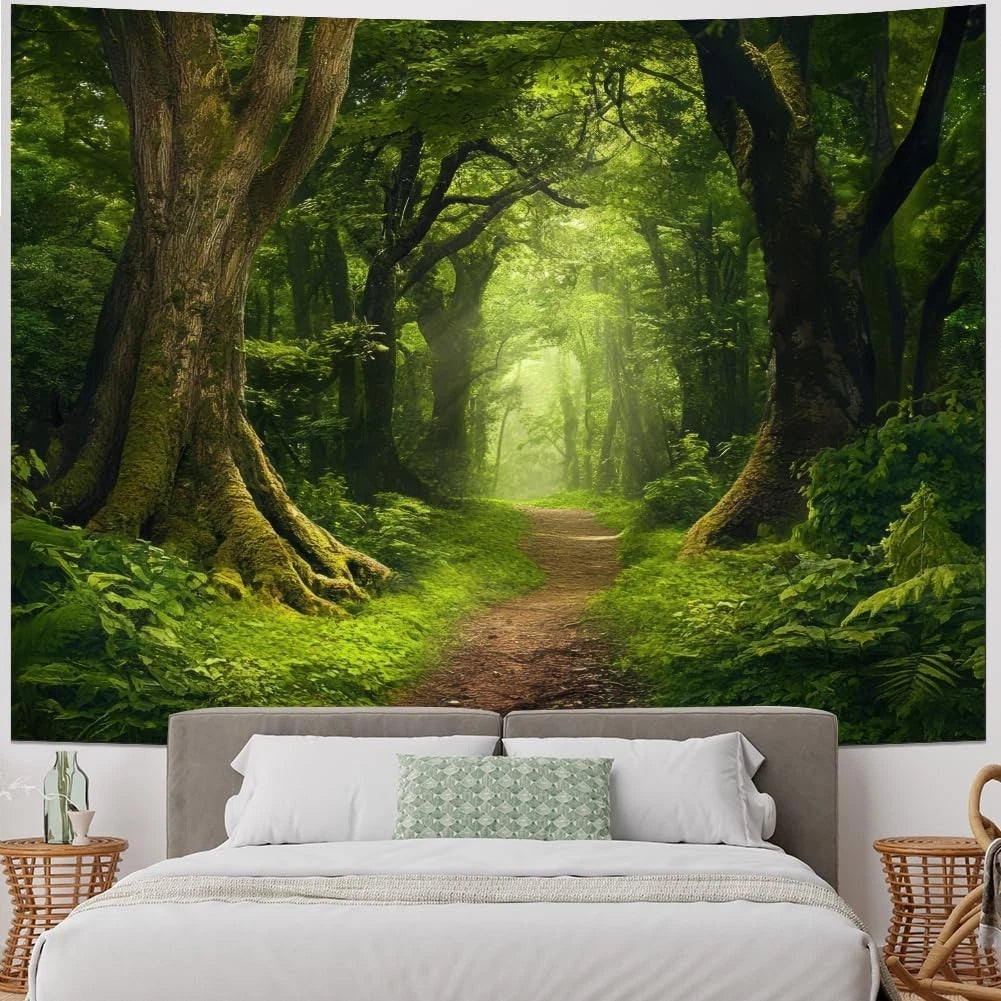 Amtoodopin Forest Tapestry Nature Landscape Tapestries 59.1L x 51.2W,
