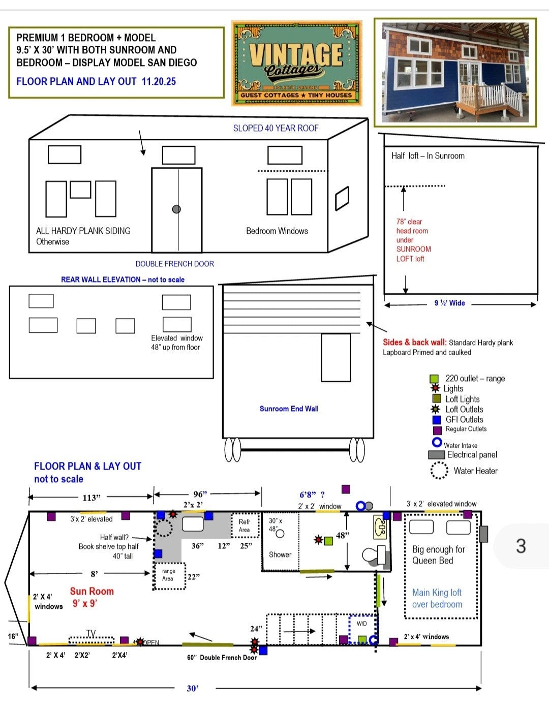 Tiny house for sale on wheels 9 x 30 MODERN BUNGALOW 2 BEDROOM  READY TO SHIP
