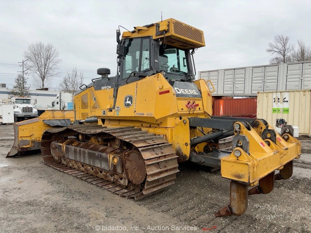 2018 John Deere 850K WLT Crawler Dozer Diesel Tractor Cab A/C Ripper PAT bidadoo