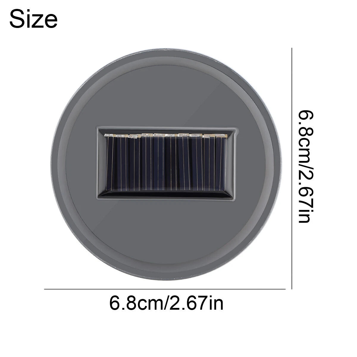 Almohadilla de luz solar LED para taza cubierta de luz para automóvil decoración de interiores accesorios de luz para automóvil 2 piezas-