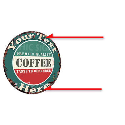 CP0193 ANY NAME'S Custom Coffee Personalized Aluminum Metal Sign Decor Gift idea