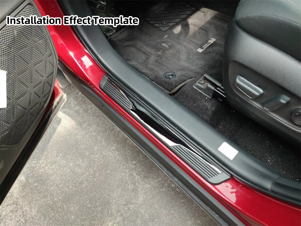 For Honda Pilot Car Accessories Door Sill Strip Protector Scuff Plate Guard X4