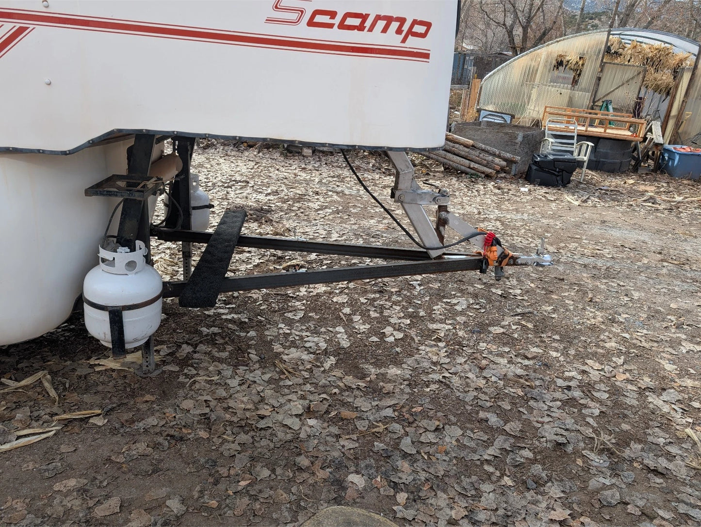 1984 19ft Scamp Camper Trailer bumper or gooseneck pull nice original condition