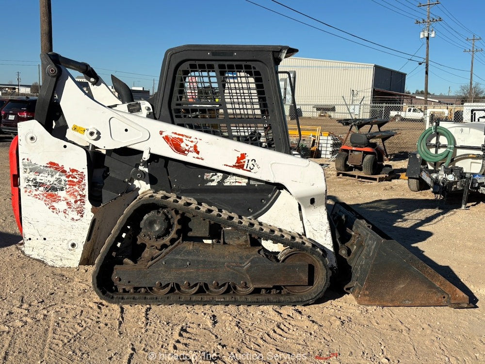 2022 Bobcat T64 Skid Steer Track Loader Crawler Bucket Aux Hydraulics bidadoo