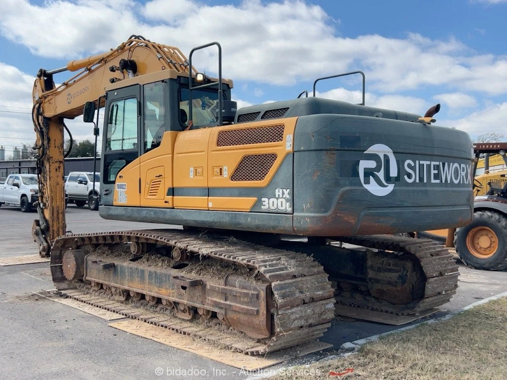 Hyundai HX300L 2019 excavadora hidráulica cabina excavadora aire acondicionado auxiliar hidráulico Cummins bidadoo-