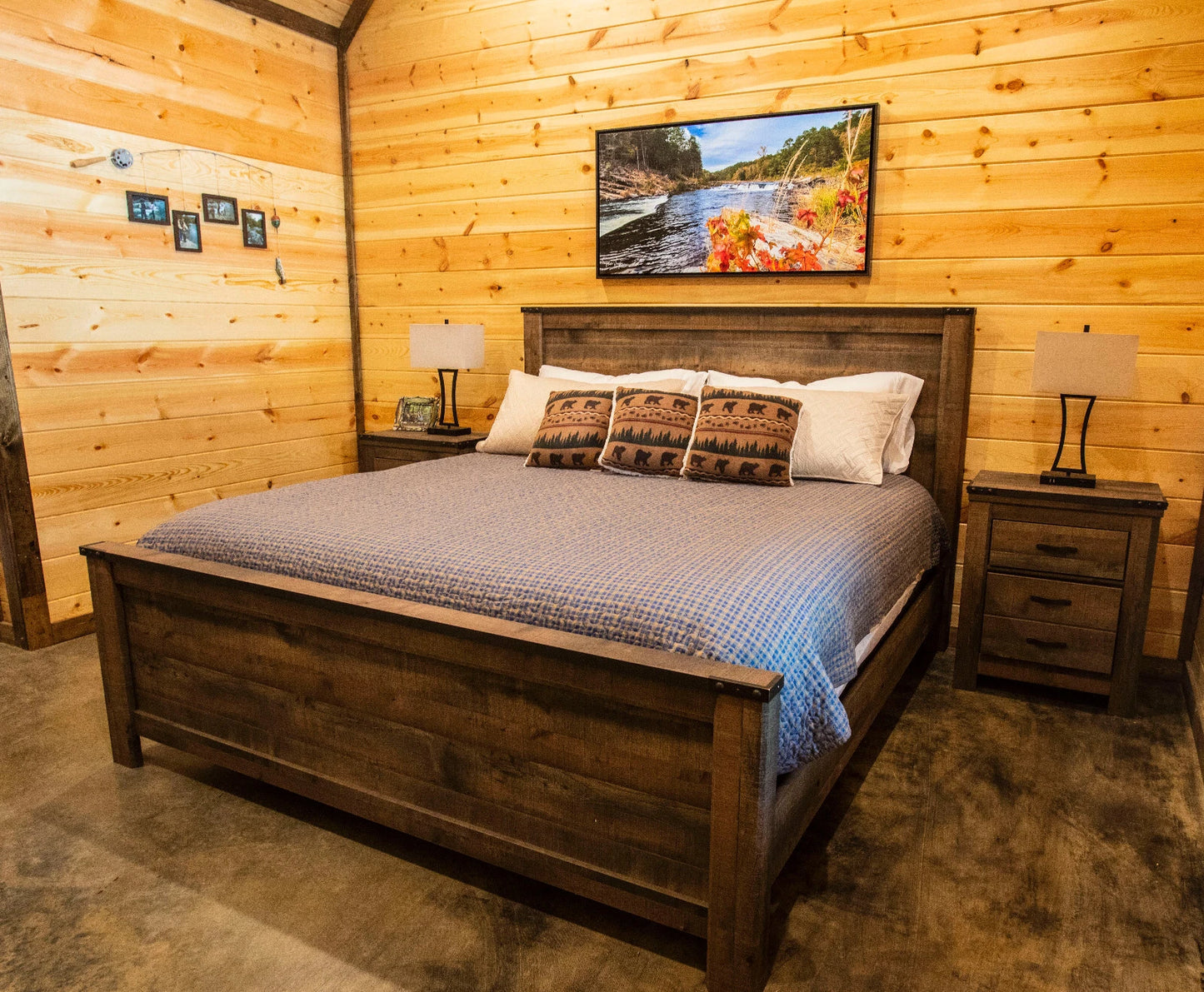 2NIGHT STAY Luxury Cabin Vacation Rental Broken Bow Okla Beavers Bend BLUE EAGLE