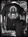 Jesus Christ Floral Portrait 2-Sided T-Shirt - Faith God Christian Catholic