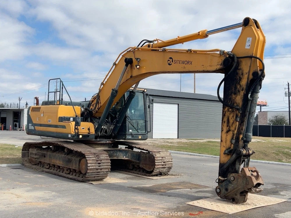 Hyundai HX300L 2019 excavadora hidráulica cabina excavadora aire acondicionado auxiliar hidráulico Cummins bidadoo-