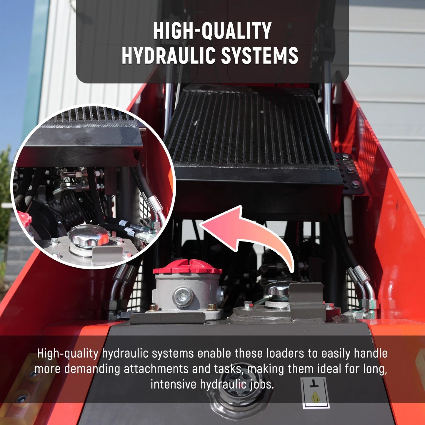 HY360C FREE SHIP/unloading Wheeled Mini Skid Steer Loader 13.5HP B&S Gas  Engine