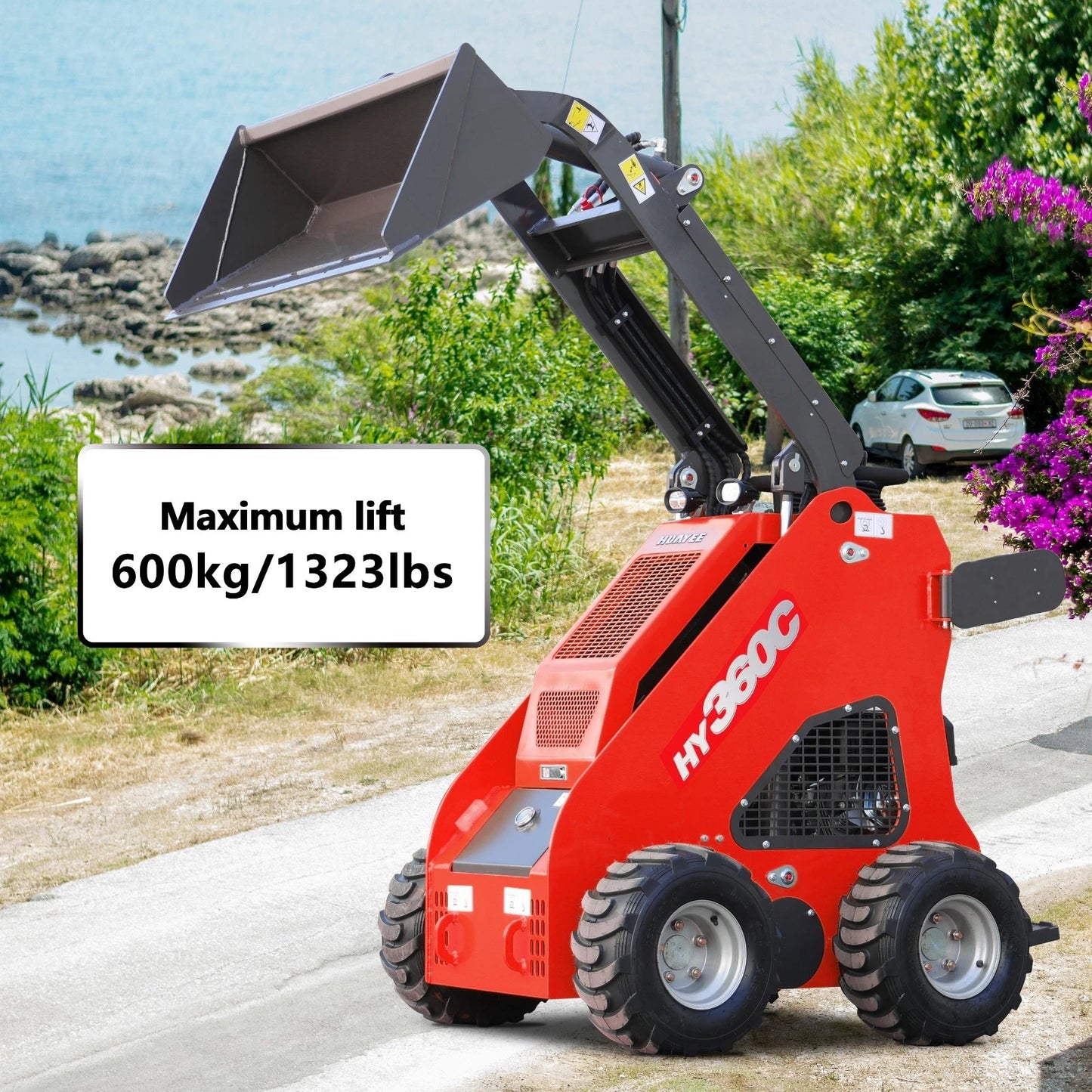 HY360C FREE SHIP/unloading Wheeled Mini Skid Steer Loader 13.5HP B&S Gas  Engine