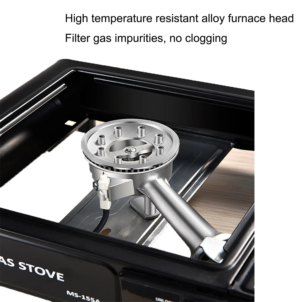 High-Power 3500W Butane Camping Stove with Brass Windproof Cooking Burners